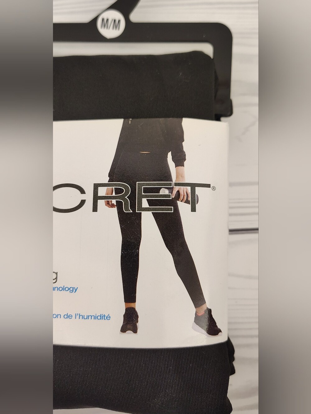 Medium SECRET Active Leggings - Pants Black Sz Medium - Picture 3 of 4